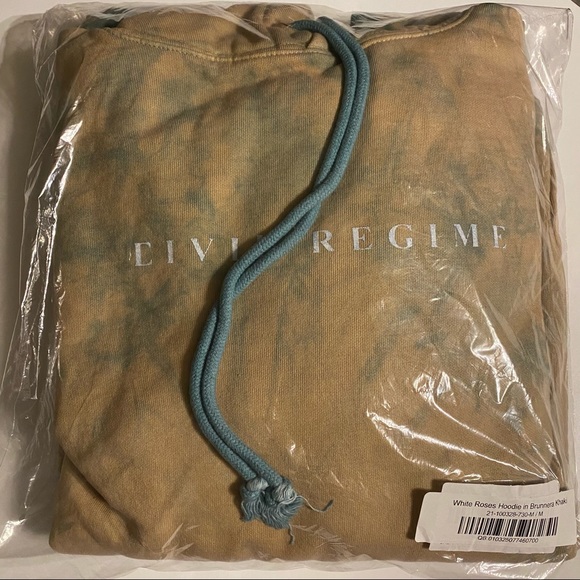 Civil Regime Rose Hoodie Brunnera Khaki wash Sweatshirts & Hoodies